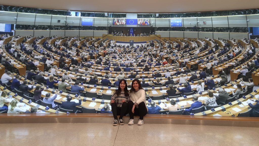 Ana y Laura embajadoras Junior. Parlamento Europeo. Bruselas 31 de octubre 2019