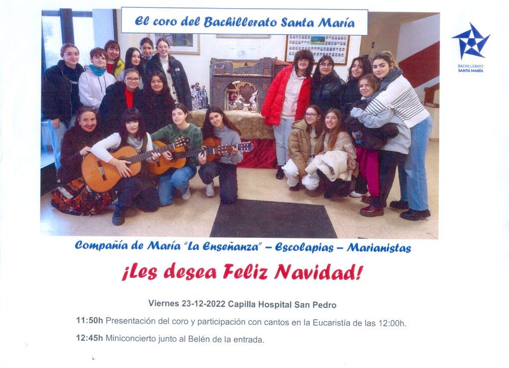 Feliz Navidad_2022_Coro_bachillerato_Santa Maria